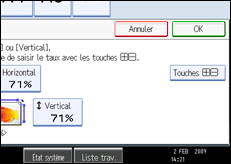 Illustration de l'&eacute;cran du panneau de commande.