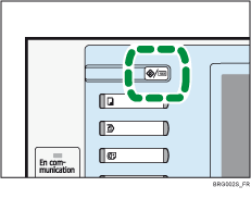 Illustration de la touche Compteur/Outils utilisateur