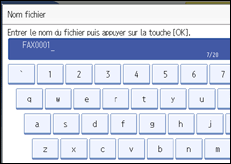 Illustration de l'&eacute;cran du panneau de commande
