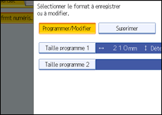 Illustration de l'&eacute;cran du panneau de commande
