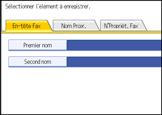 Illustration de l'&eacute;cran du panneau de commande