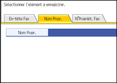Illustration de l'écran du panneau de commande