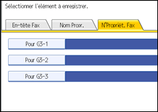 Illustration de l'écran du panneau de commande