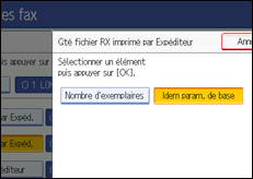 Illustration de l'&eacute;cran du panneau de commande