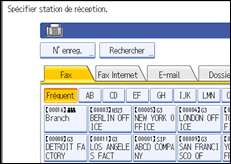 Illustration de l'&eacute;cran du panneau de commande
