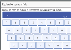 Illustration de l'&eacute;cran du panneau de commande