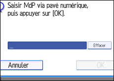 illustration de l'&eacute;cran du panneau de commande