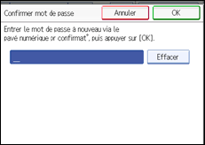 Illustration de l'&eacute;cran du panneau de commande