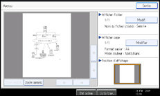 Illustration de l'écran du panneau de commande