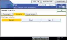 Illustration de l'&eacute;cran du panneau de commande