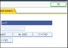 Illustration de l'&eacute;cran du panneau de commande