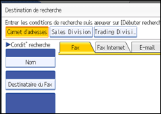 Illustration de l'&eacute;cran du panneau de commande