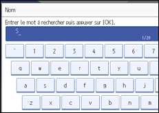 Illustration de l'&eacute;cran du panneau de commande
