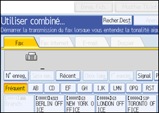 Illustration de l'&eacute;cran du panneau de commande