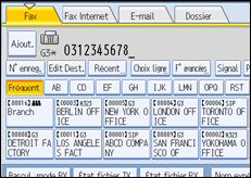 Illustration de l'&eacute;cran du panneau de commande
