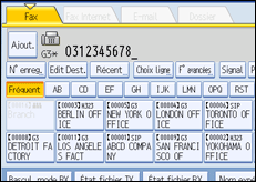 Illustration de l'&eacute;cran du panneau de commande
