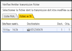 Illustration de l'&eacute;cran du panneau de commande