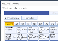 Illustration de l'&eacute;cran du panneau de commande