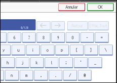 Illustration de l'&eacute;cran du panneau de commande