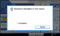Illustration de l'écran du panneau de commande