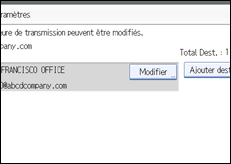 Illustration de l'&eacute;cran du panneau de commande