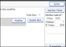 Illustration de l'&eacute;cran du panneau de commande