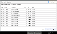Illustration de l'&eacute;cran du panneau de commande