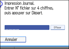 Illustration de l'&eacute;cran du panneau de commande