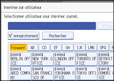 Illustration de l'&eacute;cran du panneau de commande