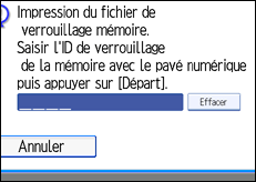 Illustration de l'&eacute;cran du panneau de commande