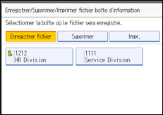 Illustration de l'&eacute;cran du panneau de commande