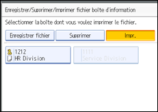 Illustration de l'&eacute;cran du panneau de commande