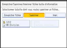 Illustration de l'&eacute;cran du panneau de commande
