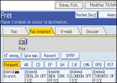 Illustration de l'&eacute;cran du panneau de commande