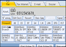 Illustration de l'&eacute;cran du panneau de commande
