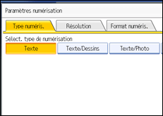 Illustration de l'&eacute;cran du panneau de commande