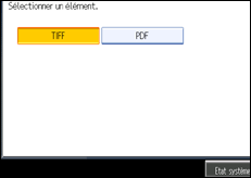 Illustration de l'&eacute;cran du panneau de commande