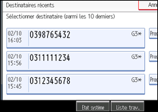 Illustration de l'&eacute;cran du panneau de commande