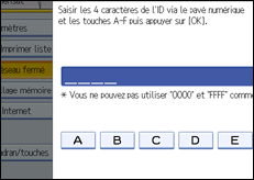 Illustration de l'&eacute;cran du panneau de commande