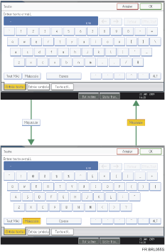 Illustration des touches