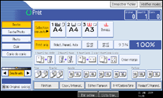 Illustration de l'&eacute;cran du panneau de commande.