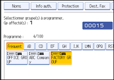 Illustration de l'&eacute;cran du panneau de commande