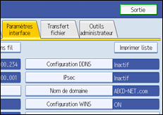 Illustration de l'&eacute;cran LCD