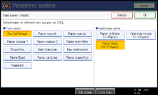 Illustration du panneau de commande