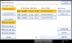 Illustration du panneau de commande