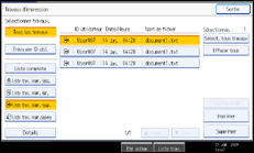 Illustration du panneau de commande