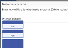 Illustration de l'écran du panneau de commande