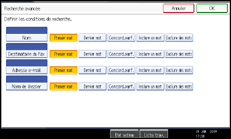 Illustration de l'&eacute;cran du panneau de commande