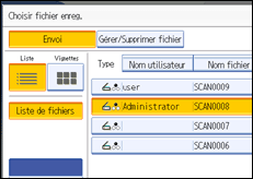 Illustration de l'&eacute;cran du panneau de commande