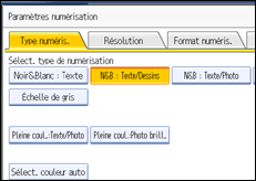 Illustration de l'&eacute;cran du panneau de commande